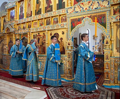 Божественная литургия в Свято-Алексиевском женском монастыре г. Саратова