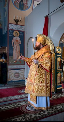 Митрополит Игнатий совершил всенощное бдение в Свято-Никольском мужском монастыре г. Саратова