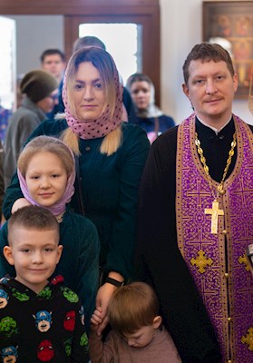 Литургия в храме великомученика Георгия Победоносца г. Саратова