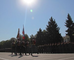 Священник поздравил курсантов с принятием военной присяги