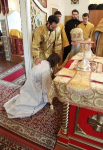 Божественная литургия в Спасо-Преображенском мужском монастыре Саратова