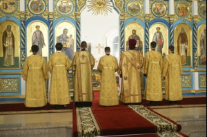 Всенощное бдение в Свято-Сергиевском женском монастыре с. Алексеевка Базарно-Карабулакского р-на