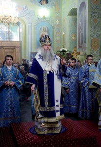 Всенощное бдение в храме в честь Покрова Пресвятой Богородицы г. Саратова