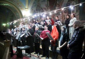 Всенощное бдение в храме в честь Покрова Пресвятой Богородицы Саратова
