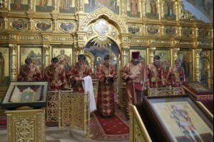Всенощное бдение в Свято-Троицком кафедральном соборе г. Саратова