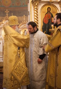 Божественная литургия в Свято-Троицком кафедральном соборе г. Покровска