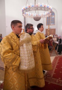 Божественная литургия на Архиерейском подворье — храме святых равноапостольных Кирилла и Мефодия при СГУ