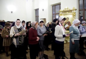 Всенощное бдение на Архиерейском подворье – храме во имя преподобного Серафима Саровского г.Саратова