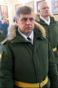 Божественная литургия в храме в честь Воздвижения Честнаго и Животворящего Креста Господня на территории Вольского военного института материального обеспечения