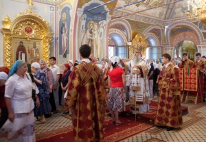 Всенощное бдение в Свято-Троицком кафедральном соборе г. Саратова