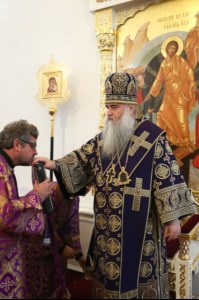 Божественная литургия в храме в честь Рождества Христова г.Саратова