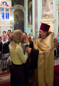 Всенощное бдение в храме в честь Сошествия Святого Духа г.Саратова