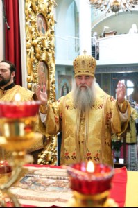 Божественная литургия в храме во имя Всех Святых, в земле Российской просиявших, г. Саратова