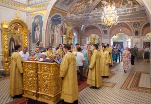 Всенощное бдение в Свято-Троицком кафедральном соборе г.Саратова