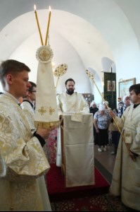 Божественная литургия в храме во имя Архангела Михаила с. Михайловка Саратовского района