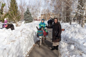 На территории Покровского храма г. Саратова прошел зимний праздник