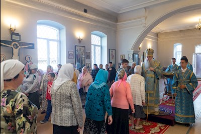 Всенощное бдение в храме Рождества Христова г. Вольска