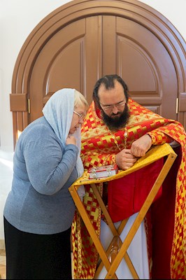 Божественная литургия в храме Воскресения Христова г. Саратова