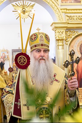 Божественная литургия в храме в честь святителя Иоанна Златоуста в п. Зональный г. Саратова