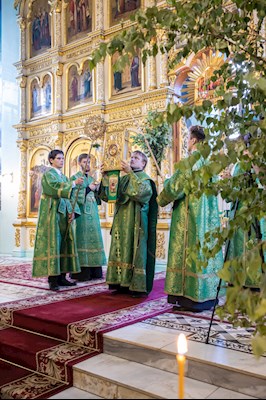 Митрополит Игнатий совершил всенощное бдение в Свято-Духовском соборе г. Саратова