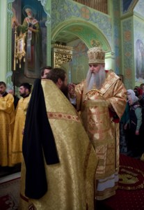 Всенощное бдение в храме в честь Покрова Пресвятой Богородицы г. Саратова