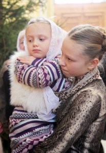 Божественная литургия в храме в честь Покрова Пресвятой Богородицы города Саратова