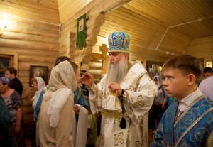 Всенощное бдение в храме в честь Рождества Пресвятой Богородицы города Саратова
