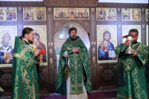 Престольный праздник в саратовском храме во имя преподобного Сергия Радонежского