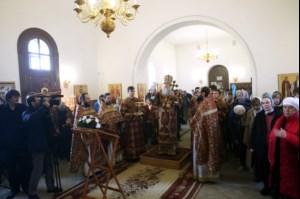 Великое освящение храма святых мучеников Адриана и Наталии г. Саратова и Божественная литургия в новоосвященном храме