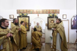 Божественная литургия в храме в честь Благовещения Пресвятой Богородицы г.Саратова