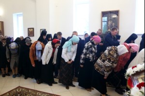 Чин Великого освящения и Божественная литургия в храме в честь Владимирской иконы Божией Матери Владимирского женского монастыря г. Вольска