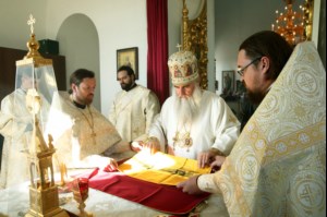 Божественная литургия в храме во имя Архангела Михаила с. Михайловка Саратовского района