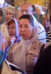 Божественная литургия в храме в честь Рождества Пресвятой Богородицы г.Саратова