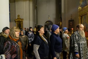 Великое повечерие с чтением канона преподобного Андрея Критского в храме великомученика Георгия Победоносца г. Саратова