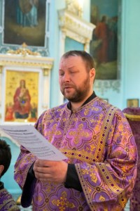 Литургия Преждеосвященных Даров в храме в честь Сошествия Святого Духа г. Саратова