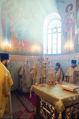 Божественная литургия в Свято-Иоанновском женском монастыре с. Алексеевка Хвалынского района