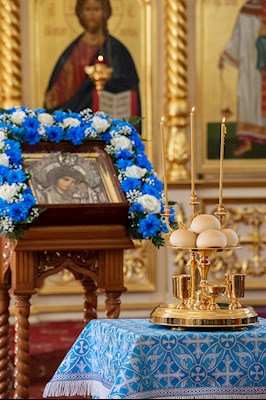Всенощное бдение в храме в честь Казанской иконы Божией Матери р.п. Татищево