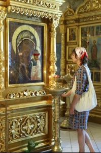 Крещальная Литургия в Свято-Троицком соборе Саратова