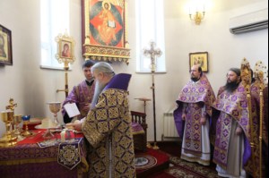 Божественная литургия в храме великомученика Георгия Победоносца г. Саратова