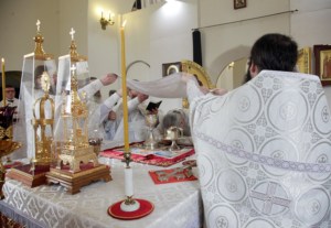 Божественная Литургия в Cвято-Никольском мужском монастыре г. Саратова