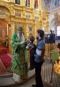 Божественная литургия в Свято-Троицком кафедральном соборе г.Саратова