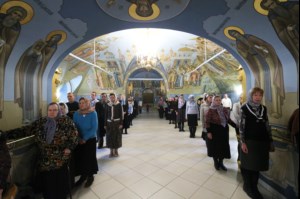 Крещальная литургия в Свято-Троицком кафедральном соборе г. Саратова
