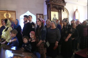 Литургия Преждеосвященных Даров в храме во имя святителя Тихона, Епископа Воронежского, Задонского чудотворца г.Саратова