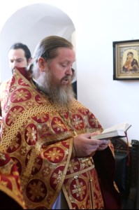 Божественная литургия в храме в честь Рождества Христова с. Вязовка Татищевского района