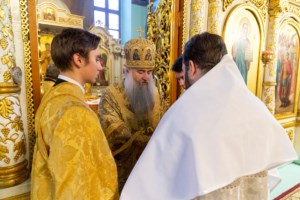 Божественная литургия в храме Сошествия Святого Духа г. Саратова