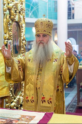 Божественная литургия в храме Всех святых, в земле Русской просиявших, г. Саратова
