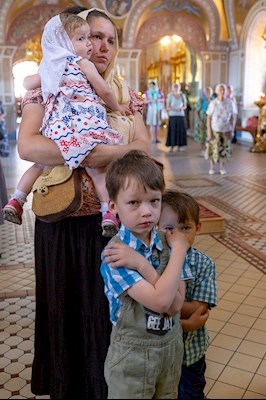 Божественная литургия в Свято-Троицком кафедральном соборе г. Саратова