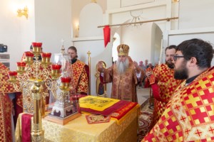 Божественная литургия в храме в честь Воскресения Христова с. Ивано-Языковка Аткарского района