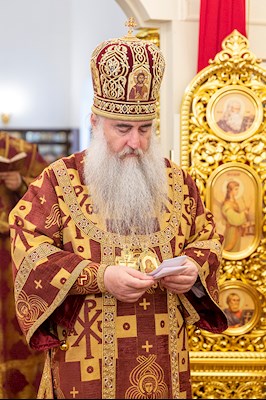 Божественная литургия в храме во имя пророка Божия Илии на Ильинской площади г. Саратова