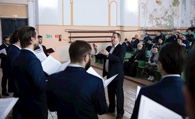 Архиерейский хор выступил в Балашовской епархии